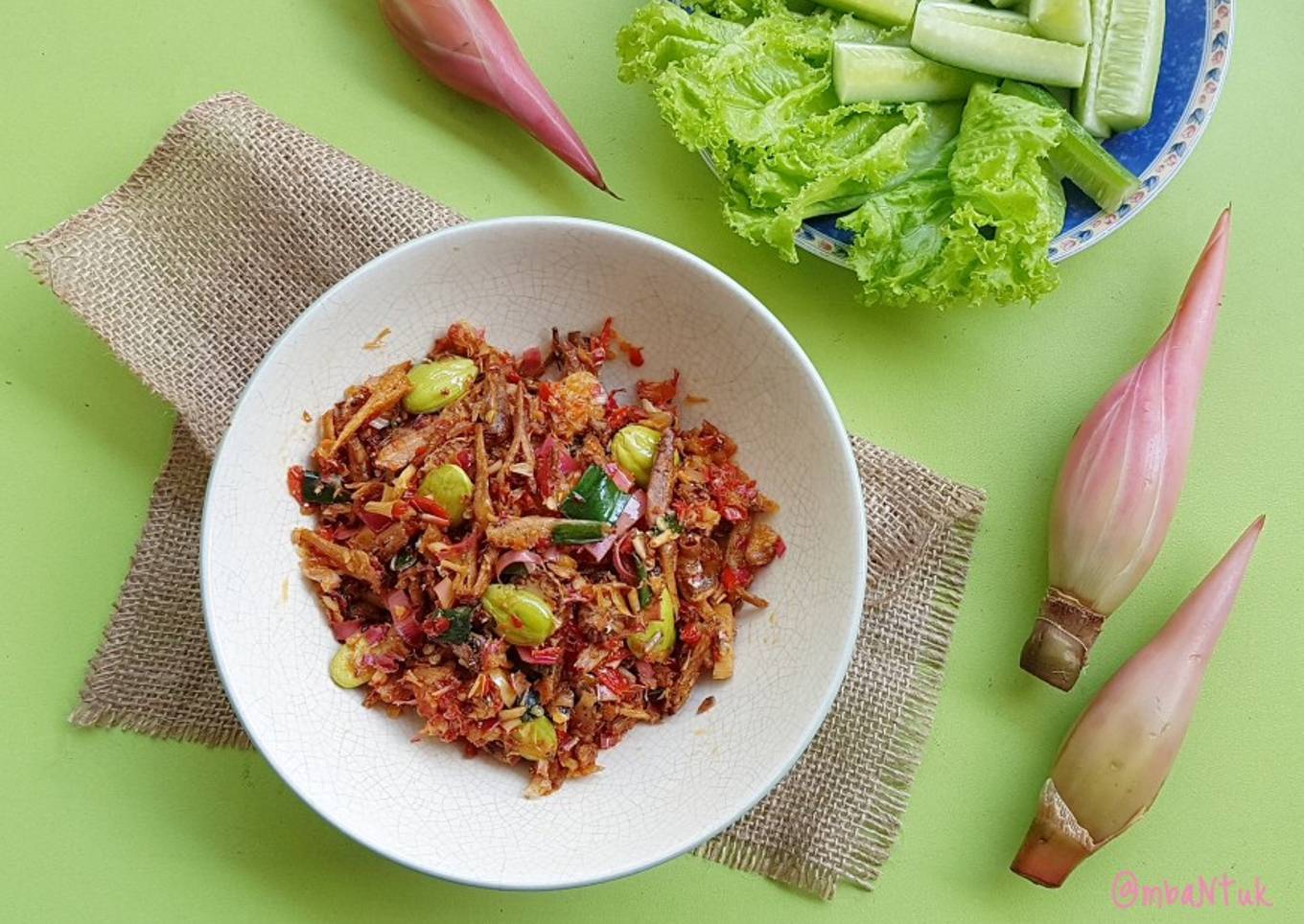 Tumis Kecombrang Teri Pete