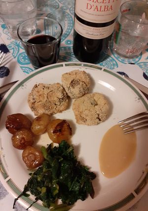 A picture of Chickpea Flour and Eggplant Meatballs.