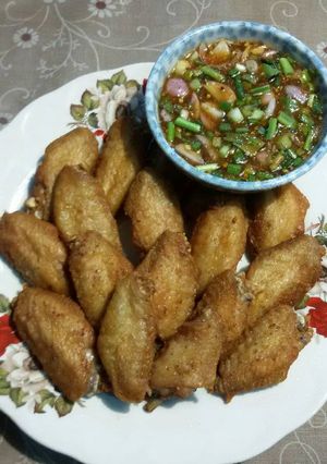 รูปของ ปีกกลางไก่ทอดเกลือ