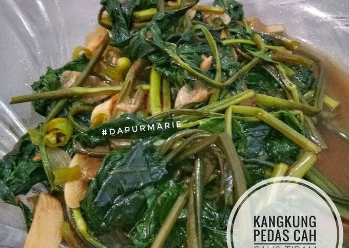 Langkah Mudah untuk Membuat Kangkung pedas cah saus tiram yang Lezat