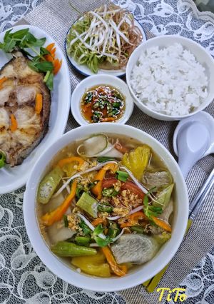 Hình của món Canh chua cá bớp.