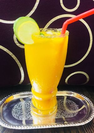 A picture of Indian version from Moscow Mango Mule Mocktail.