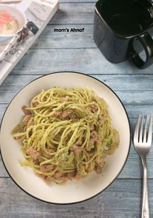 Foto resep Spinach matcha carbonara