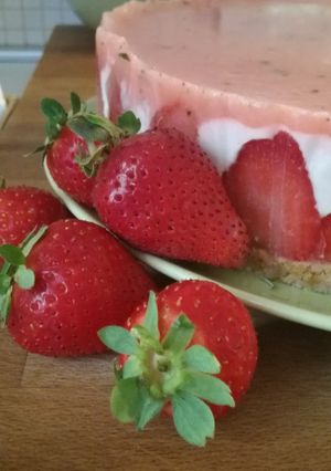 Foto di Tofucake semifredda alle fragole