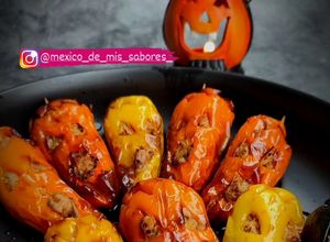 Una foto de 🎃 PAPRIKAS RELLENAS, VERSIÓN Halloween 🎃