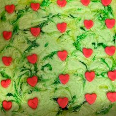 Grinch fudge A picture of Grinch fudge.
