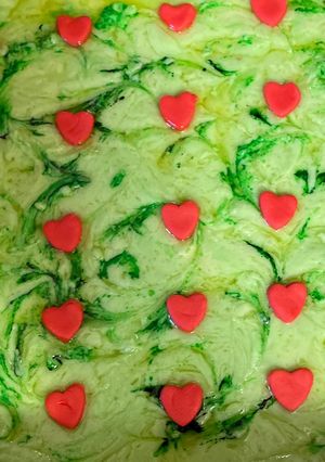 A picture of Grinch fudge.