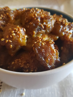 Una foto de Pollo a la naranja