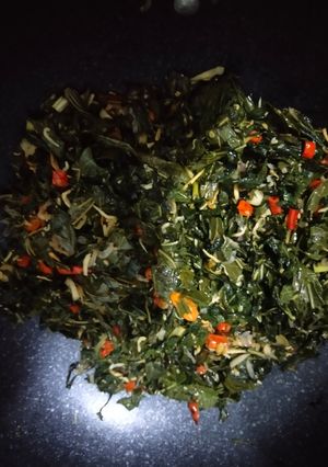 Foto resep Tumis Daun Singkong Teri Medan