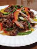 Stir-Fried Vegetables and Sliced Beef with Sukiyaki Sauce