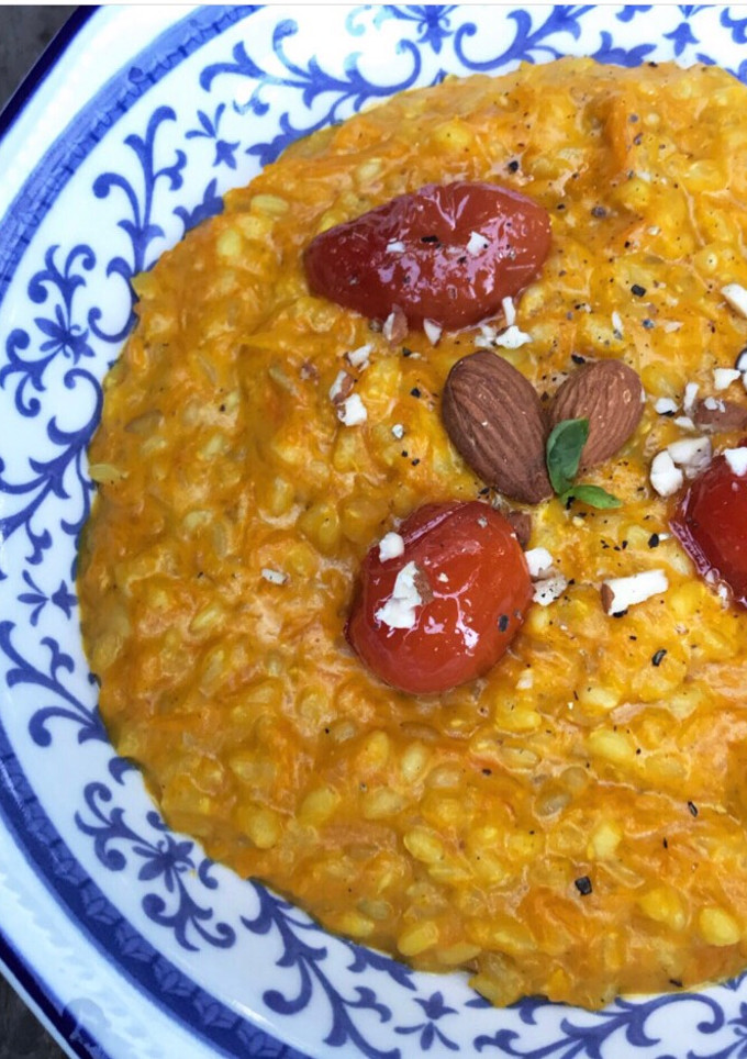 Una foto de Risotto de zapallo