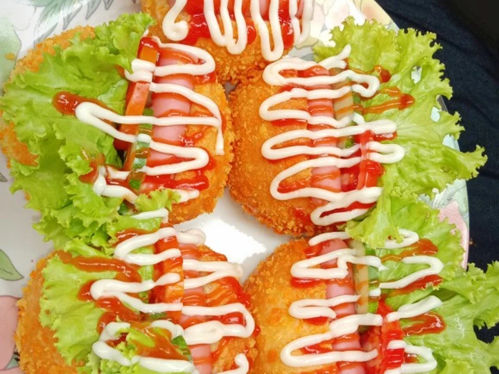 Cara Gampang Menyiapkan Resep Donat Burger/Donat Sosis yang Menggugah Selera Anti Ribet, Uenak Banget