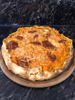 Una foto de Tarta de calabaza y espinaca