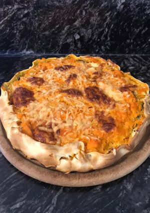 Una foto de Tarta de calabaza y espinaca