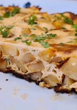 Laktózmentes burgonyatortilla akár köretnek is recept fotója