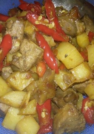 Foto resep Sambal goreng ati ampela kentang