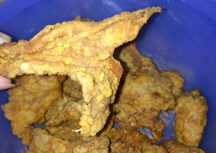 Bagaimana Menyiapkan Kulit ayam crispy 😋, Enak