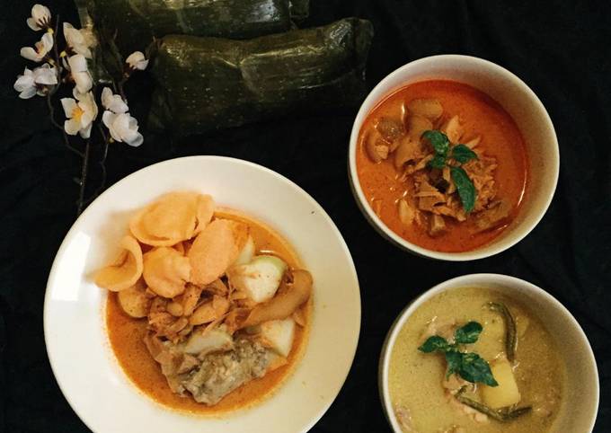 Resep: Ayam gulai korma &amp; gulai nangka rencah kikil Yang Sederhana