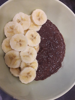 Una foto de Chía pudding cacao-plátano
