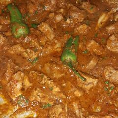 A picture of Chatpatti mutton karhai.
