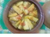 طاجين بالسلاوي والبطاطا واللحم