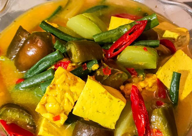 Sayur Lodeh (Terong, Kacang Panjang, Labu)