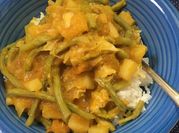 A picture of stir fry vegetable rice
