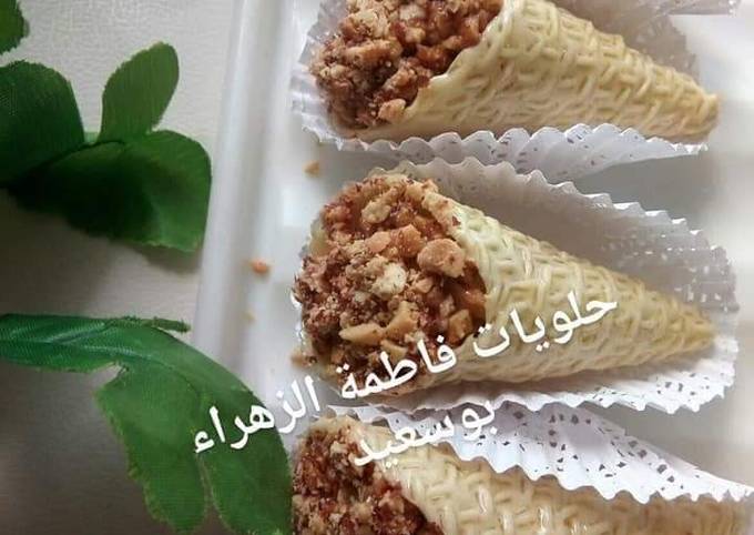 حلوة الكورني المنقوش بالصور من بنت الصحرا كوكباد
