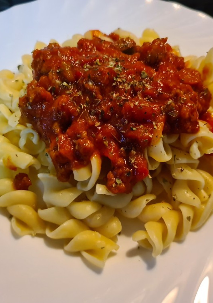 Una foto de Fusilli alla carne