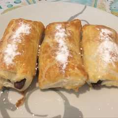 Una foto de Napolitana de chocolate