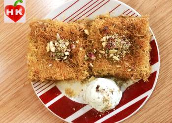 Popular Recipe Kunafeh with nuts Delicious Nutritious Popular Recipe Kunafeh with nuts Delicious Nutritious