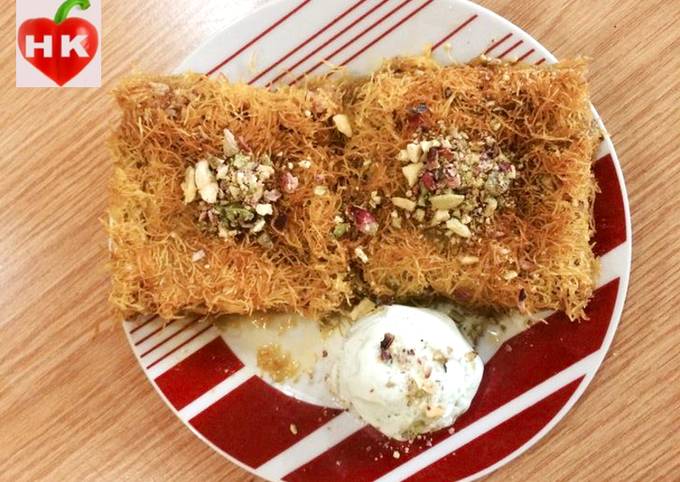 Kunafeh with nuts
