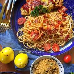 A picture of Mozzarella chicken.
