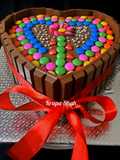 Kitkat gems chocolatey cake (no maida)