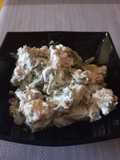 Insalata di patate tonno e fagiolini con philadelfia