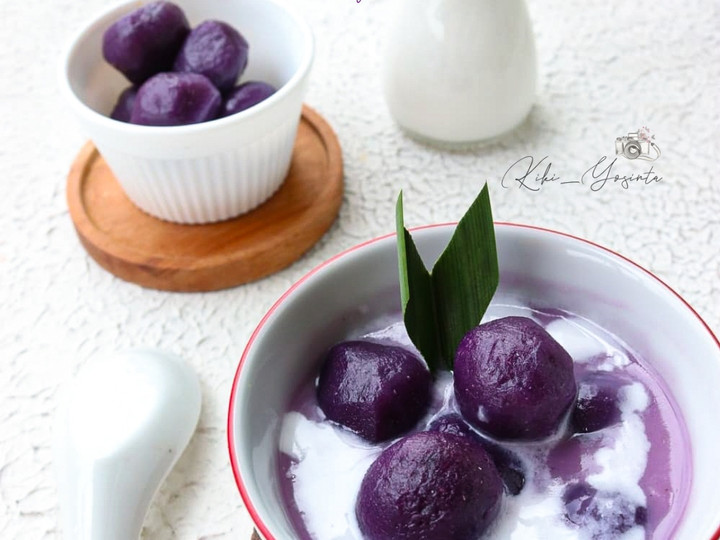 Bagaimana Membuat BUBUR SUMSUM CANDIL UBI UNGU #GLUTENFREE, Lezat