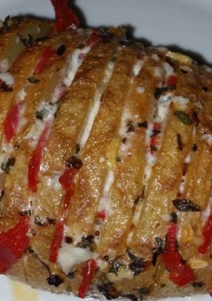 Una foto de Patata Hasselback