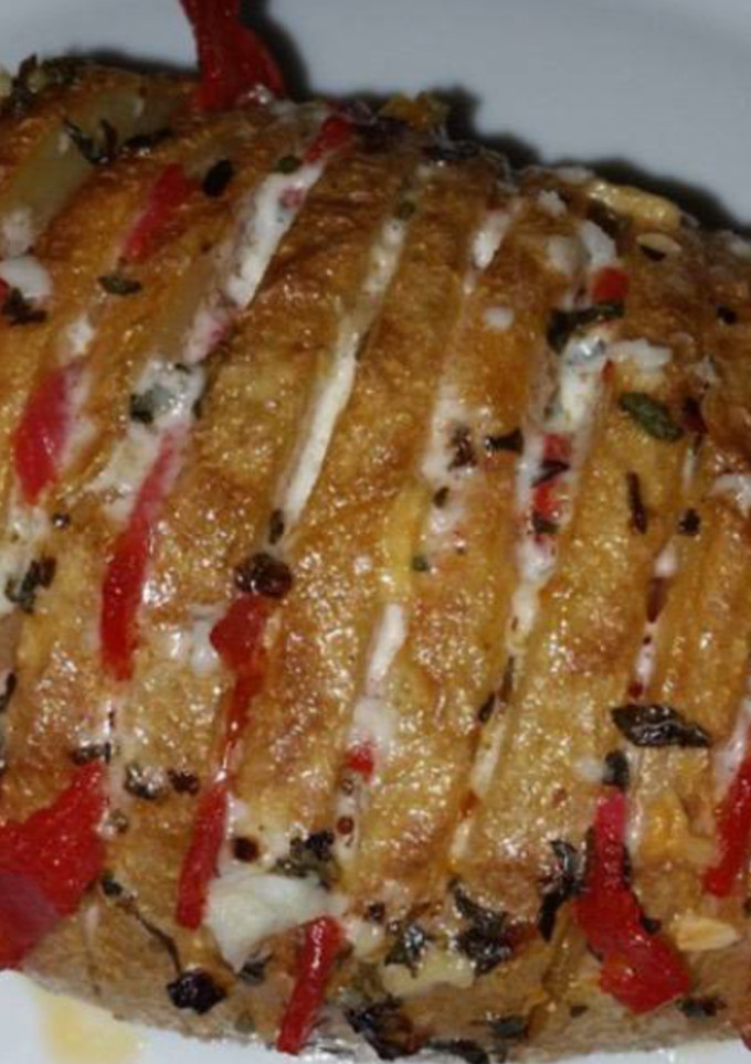 Una foto de Patata Hasselback