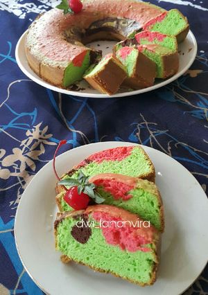 Foto resep 386. Bolu Warna