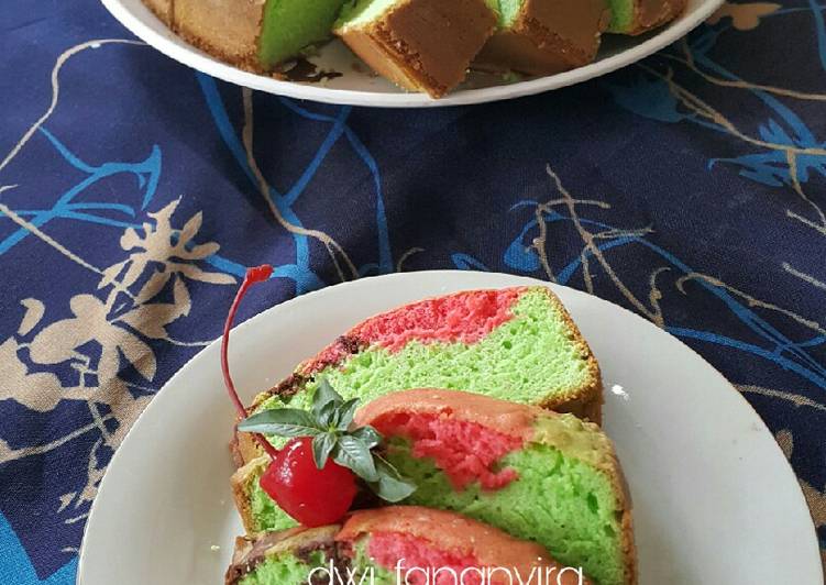 Resep 386. Bolu Warna yang Enak