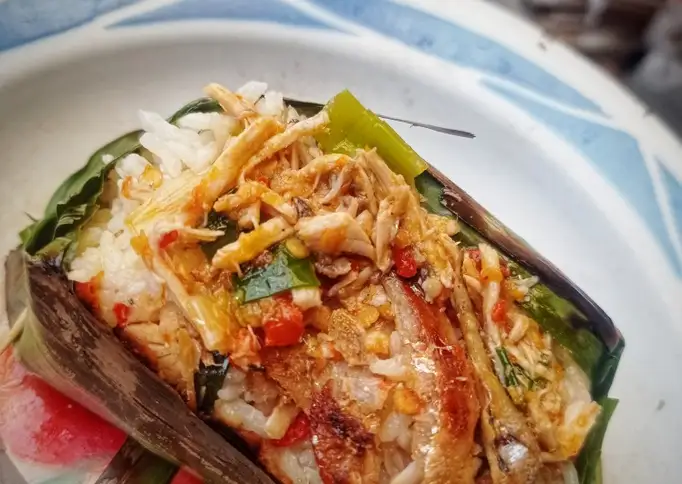 Nasi Bakar Ayam Teri