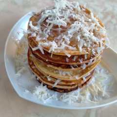 รูปของ Pancake pisang keju