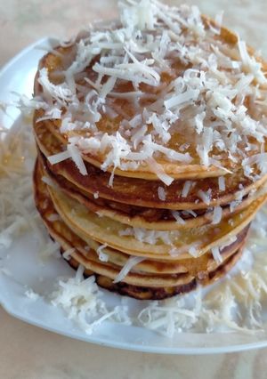 Foto resep Pancake pisang keju