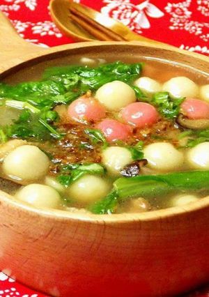 客家鹹湯圓 的食譜成品照片