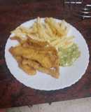 Fringers de pollo rebozados en Doritos