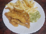Fringers de pollo rebozados en Doritos
