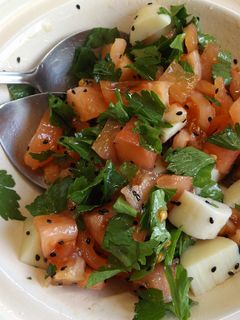 Una foto de Ensalada sencilla y depurativa con apio