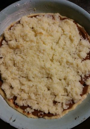 Una foto de Tarta de coco y dulce de leche