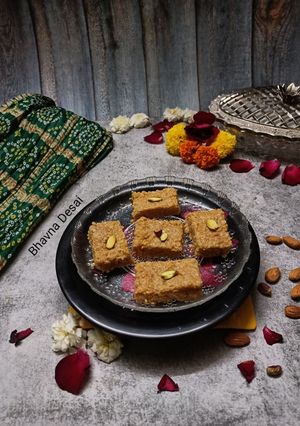 A picture of મિલ્ક કેક.(Milk Cake Recipe in Gujarati).