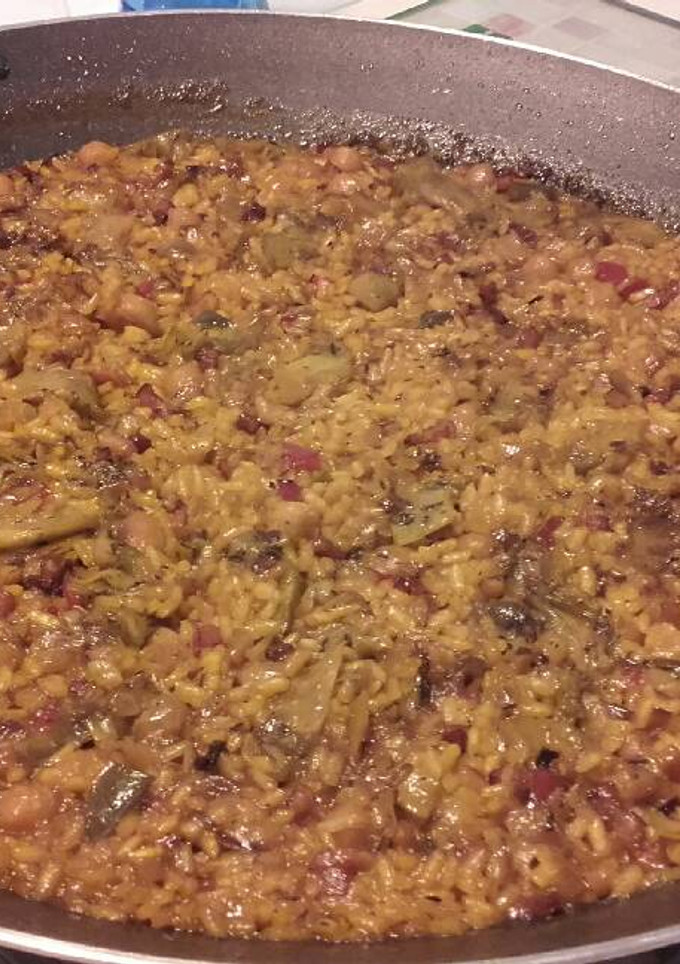 Una foto de Paella de verduras